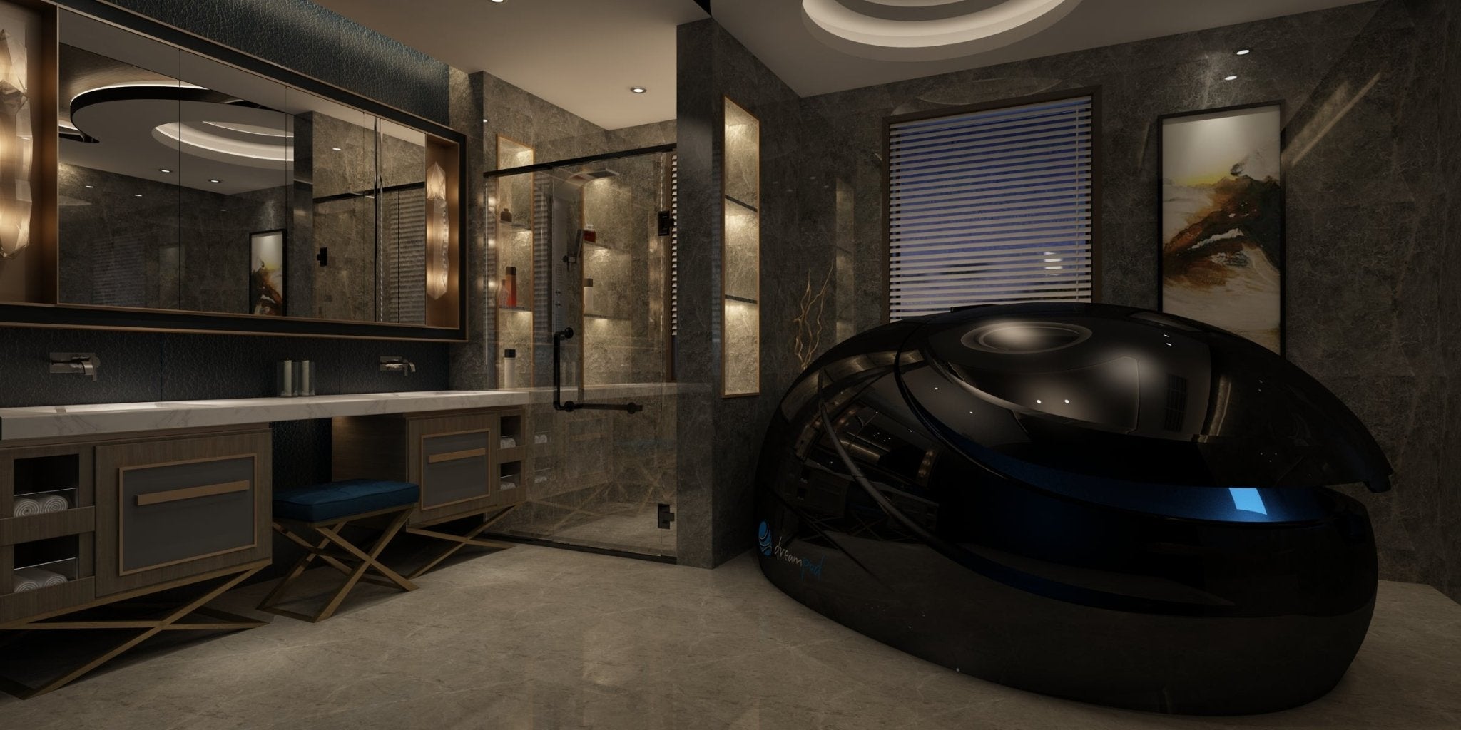 Dreampod V2 Float Pod Black - Saunas King