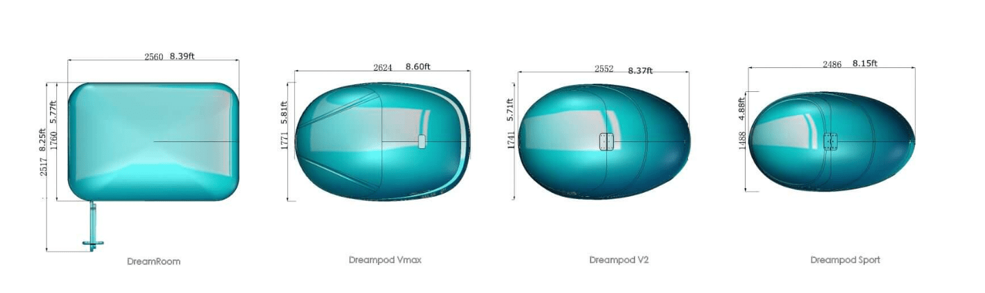 Dreampod V2 Float Pod Black - Saunas King