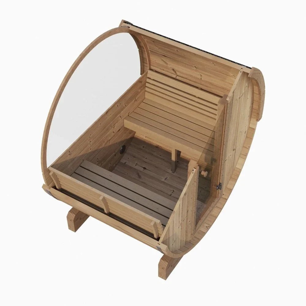 SaunaLife Model E6W 3 Person Sauna Barrel - Window - Saunas King
