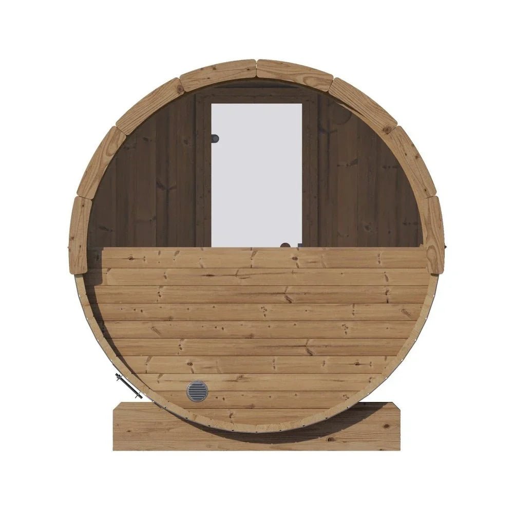 SaunaLife Model E7W 4 Person Sauna Barrel - Window - Saunas King