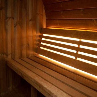 SaunaLife Model E7W 4 Person Sauna Barrel - Window - Saunas King