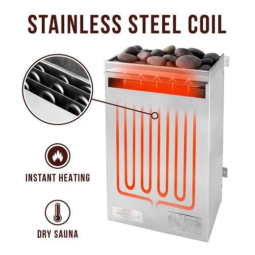 Scandia Electric Ultra Sauna Heater - Medium 240V - 3P - Saunas King