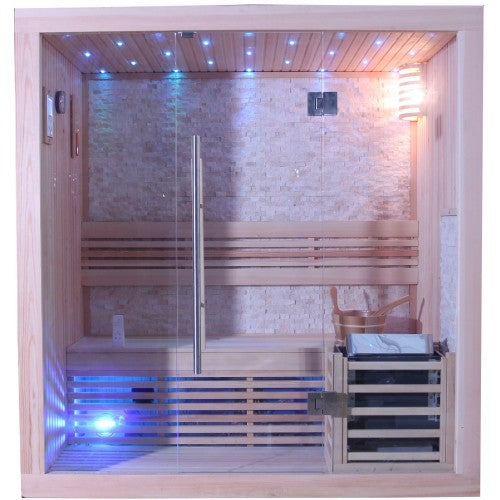 Sunray Westlake 3-Person Luxury Indoor Traditional Sauna