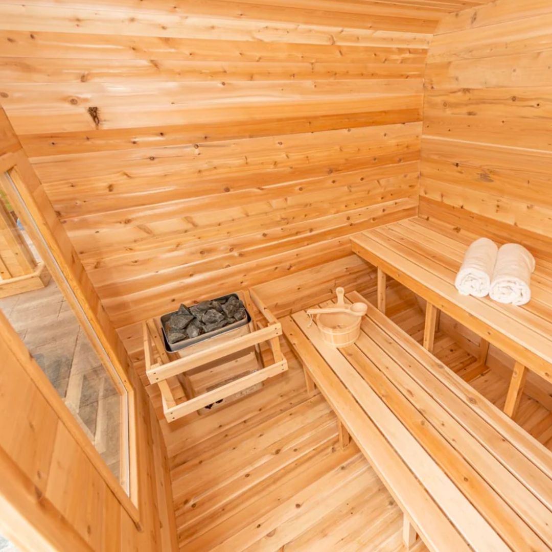 Dundalk CT Luna 4 Person Barrel Sauna