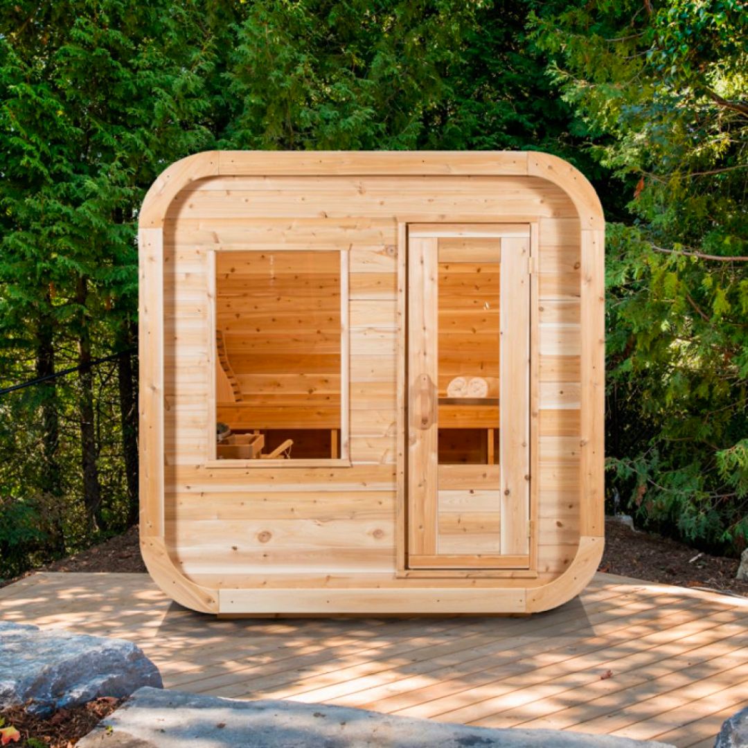 Dundalk CT Luna 4 Person Barrel Sauna