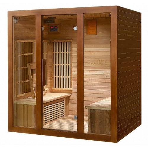 Sunray Roslyn 4-Person Indoor Infrared  Cedar Sauna