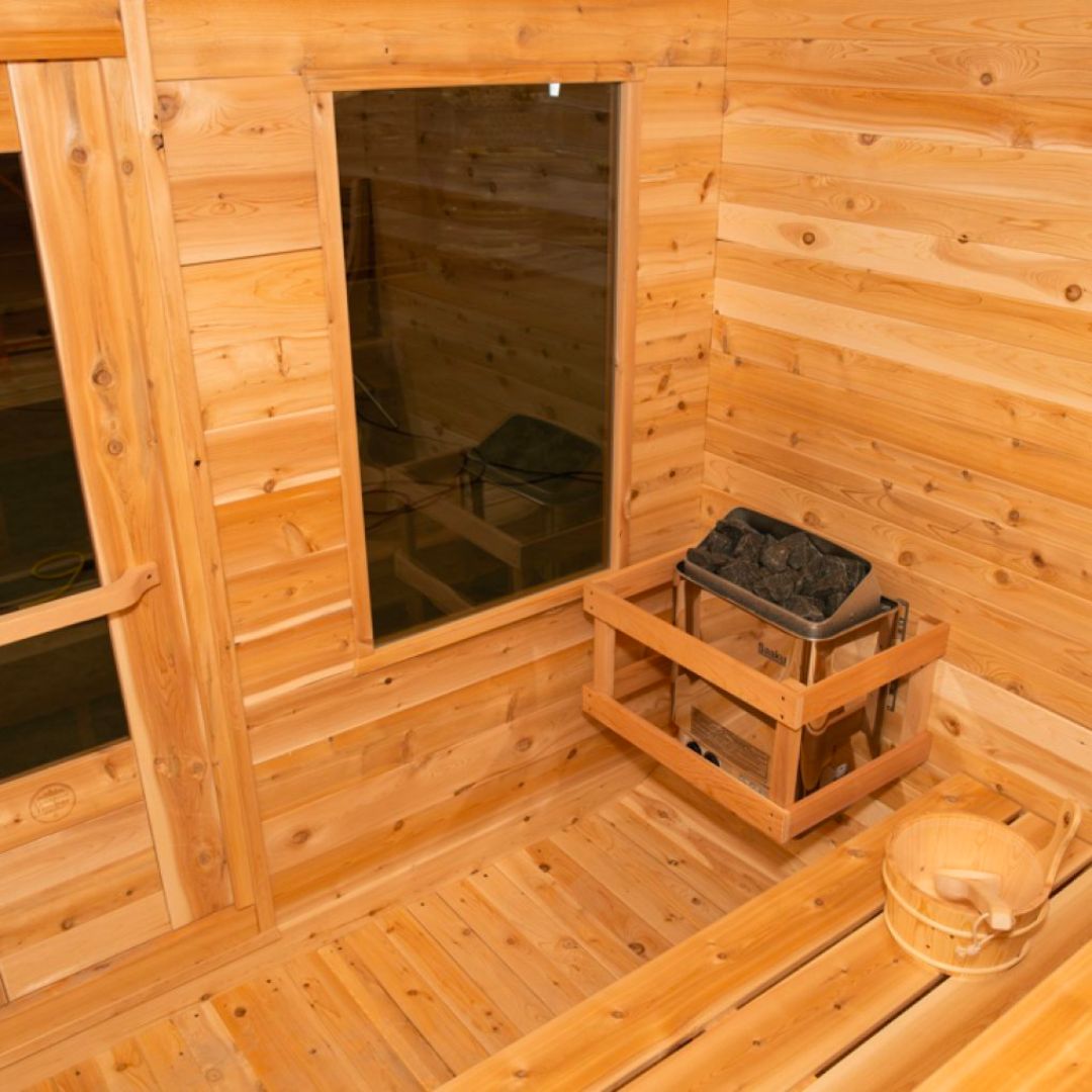 Dundalk CT Luna 4 Person Barrel Sauna