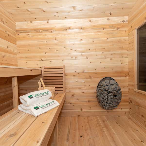 Dundalk Leisure Georgian Cabin Sauna with Porch CTC88PW