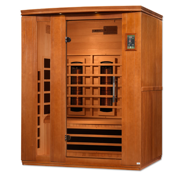 Saunas King The Grandmaster 3 Person Full Spectrum Infrared Sauna - Canadian Hemlock