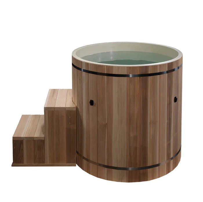 Forever Saunas 6 Person with Glass Window Barrel Sauna Detox Package