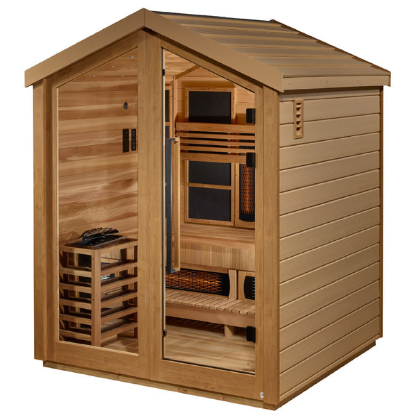 Golden Designs Loviisa 3 Person PureTech™ Full Spectrum Hybrid Outdoor Sauna