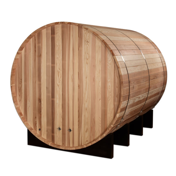 Golden Designs Klosters 6 Person Traditional Barrel Sauna - Pacific Cedar