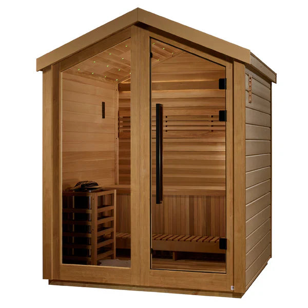 Golden Designs Savonlinna 3 Person Outdoor Traditional - Canadian Red Cedar Interior