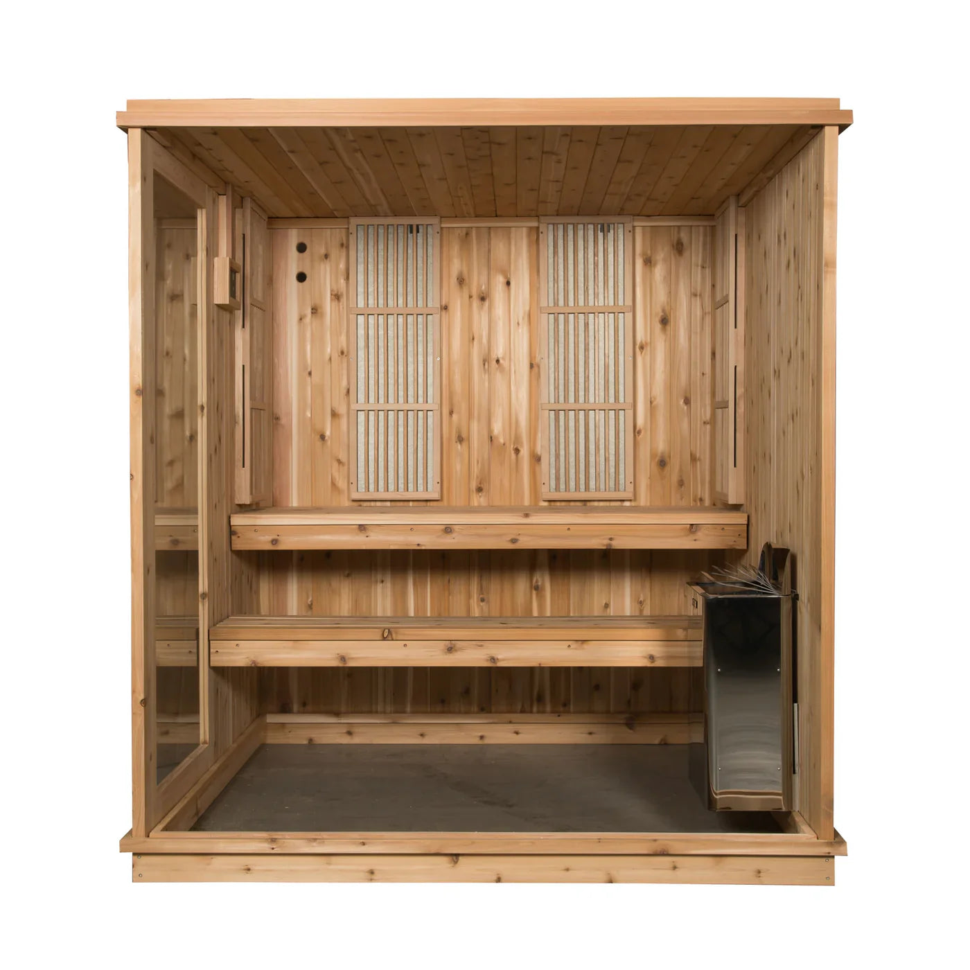 Almost Heaven 4-Person Grayson Infrared & Traditional Hybrid Sauna