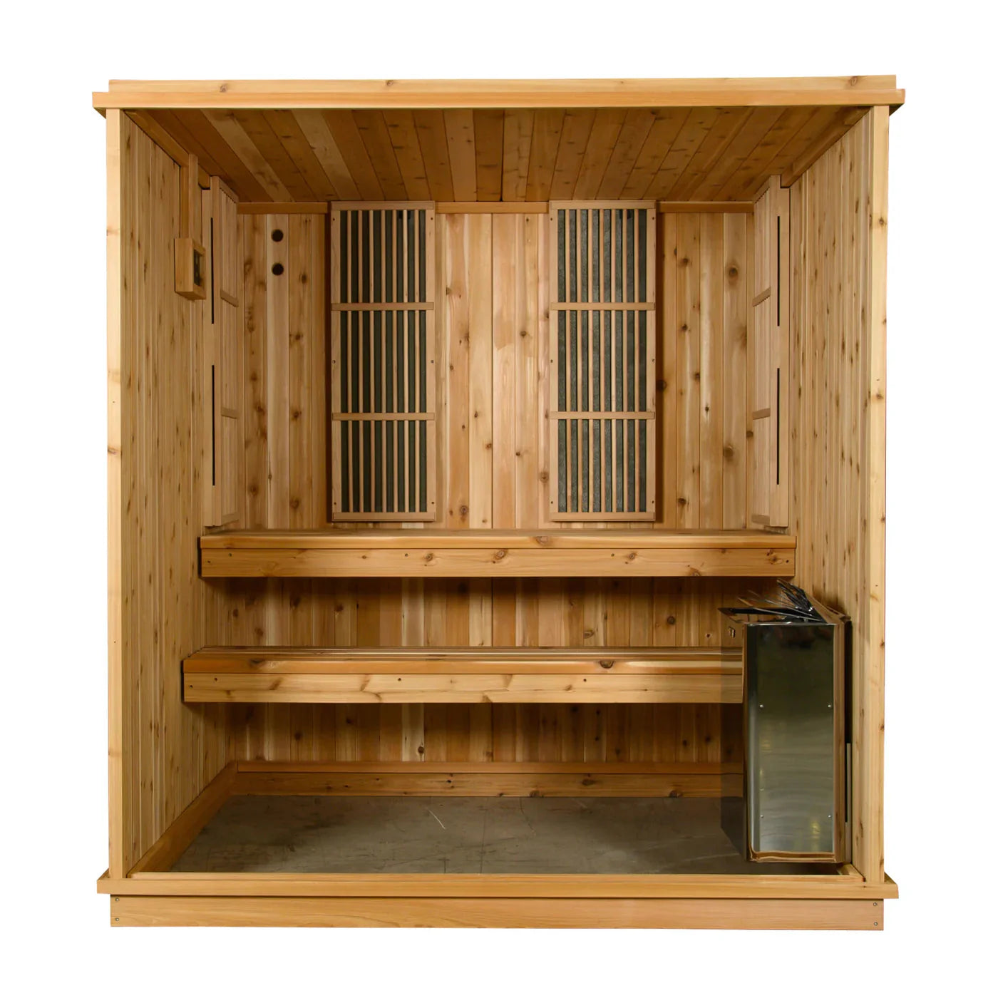 Almost Heaven 3-4 Person Rainelle Infrared & Traditional Hybrid Sauna