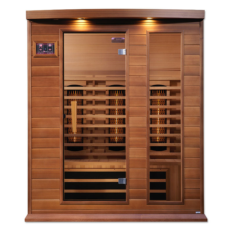 Golden Design Maxxus 3 Person Full Spectrum Infrared Sauna - Canadian Red Cedar