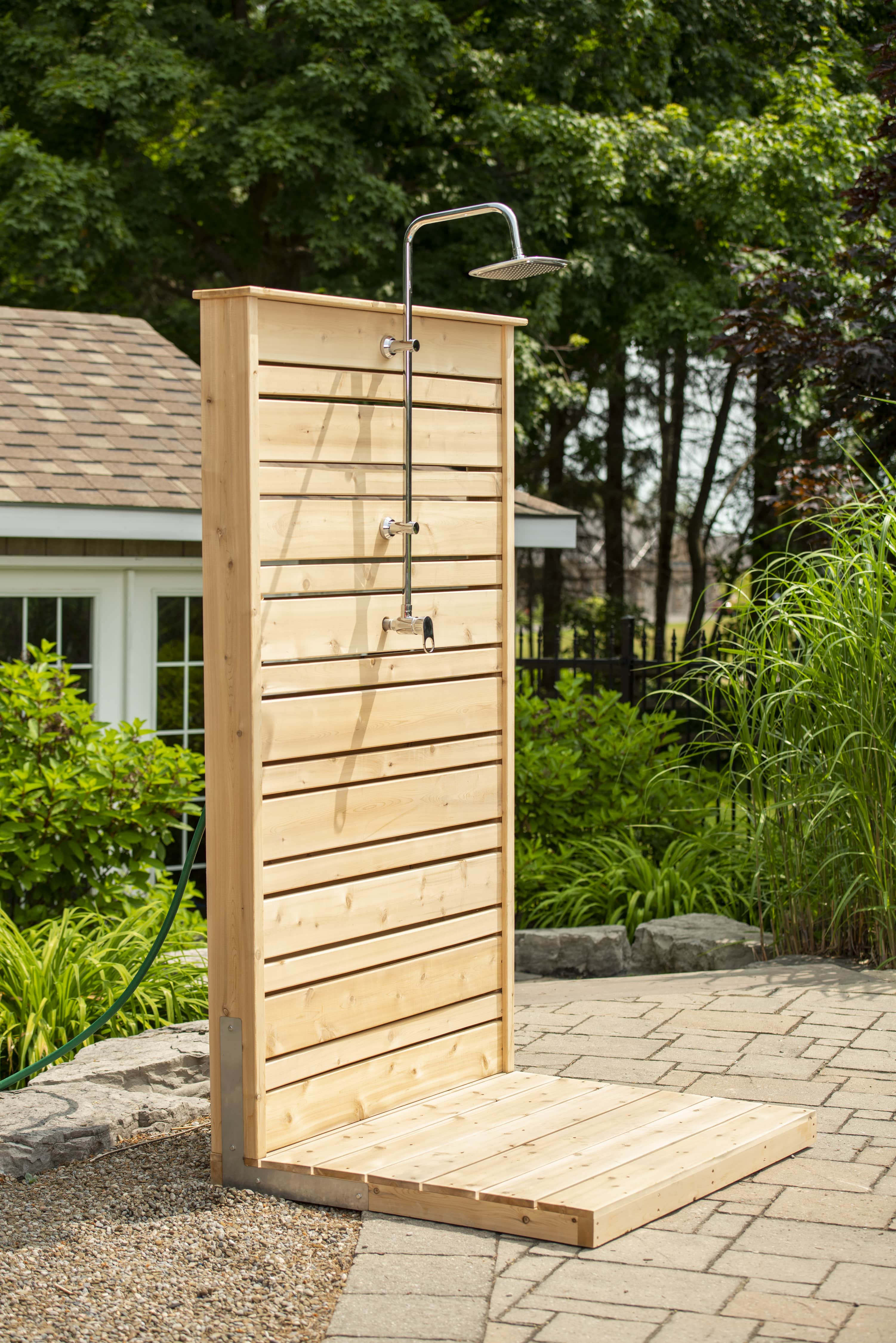 Dundalk CT Savannah Standing Shower - White Cedar