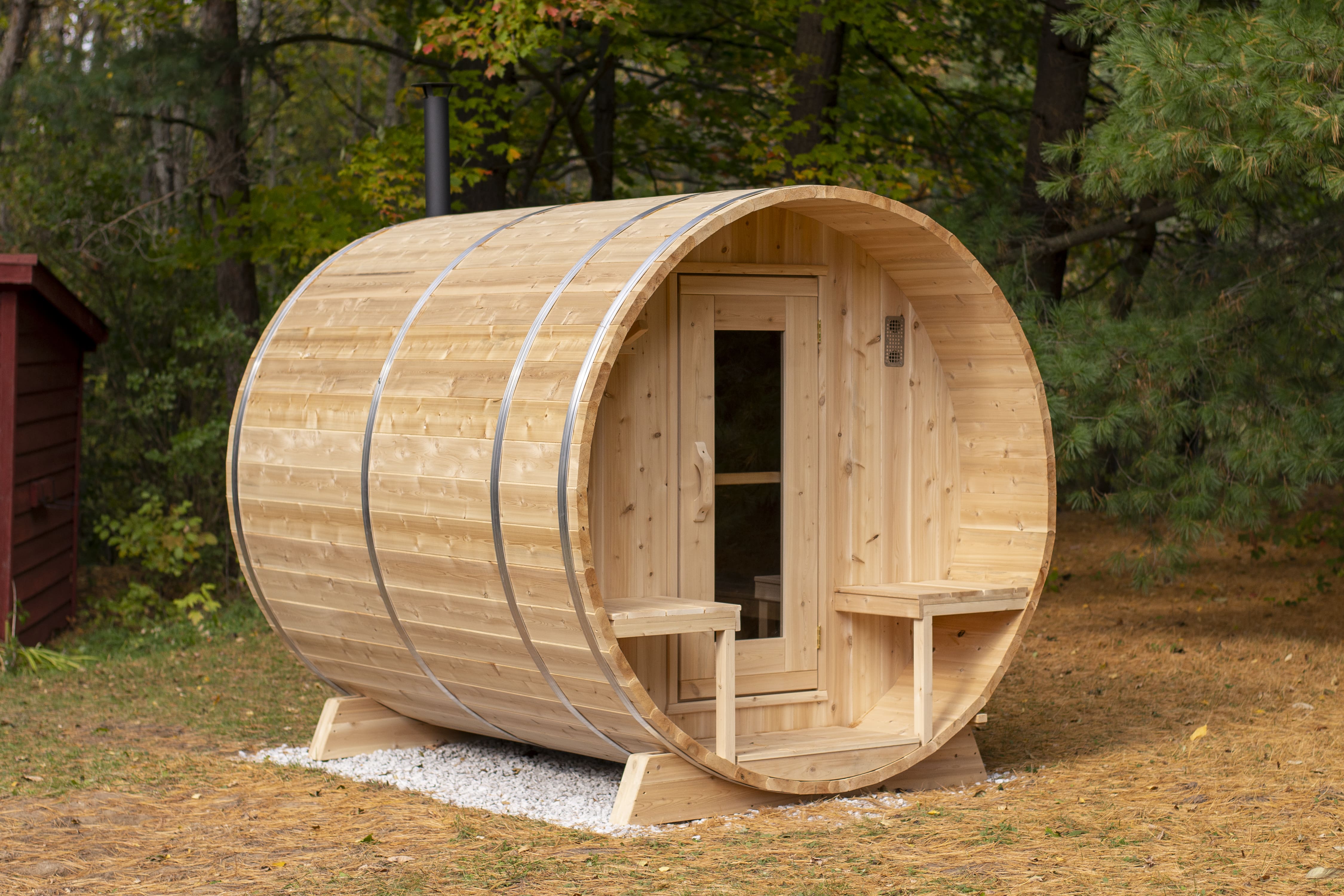 Dundalk CT Serenity 4 Person Barrel Sauna