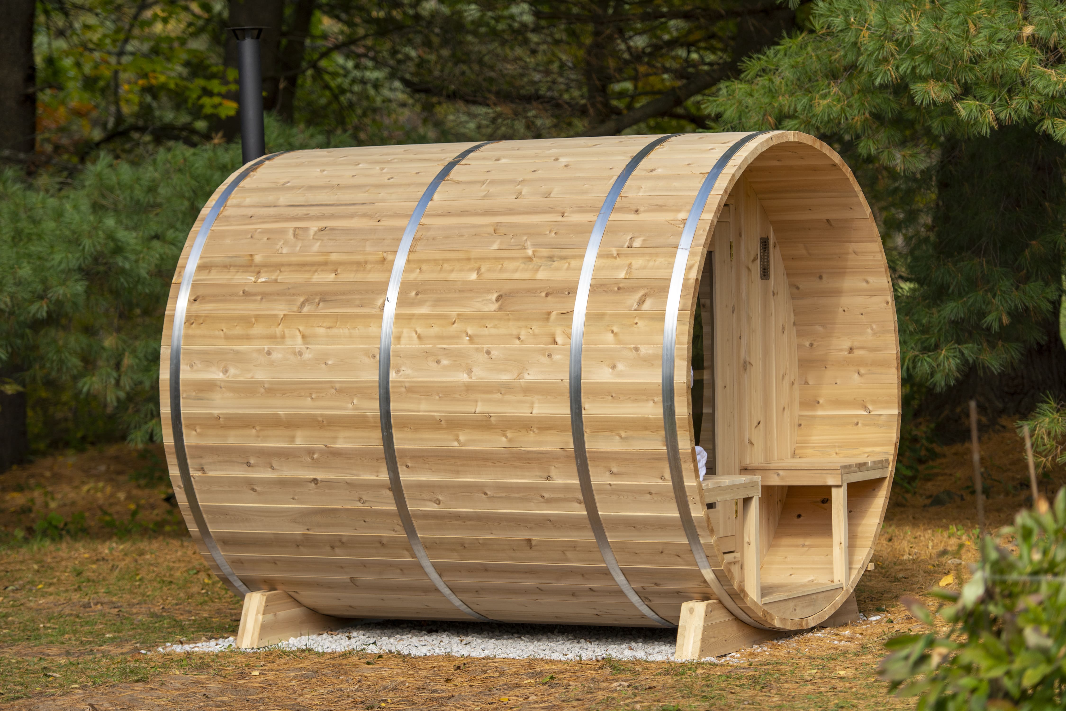 Dundalk CT Serenity 4 Person Barrel Sauna