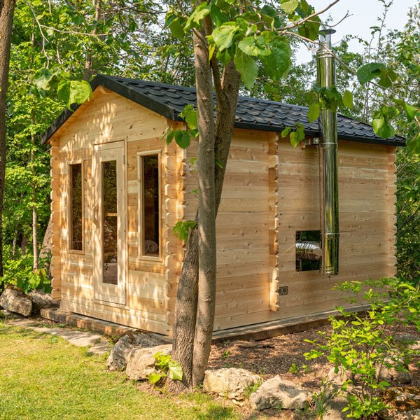 Dundalk CT Georgian Cabin Sauna with Changeroom - Saunas King