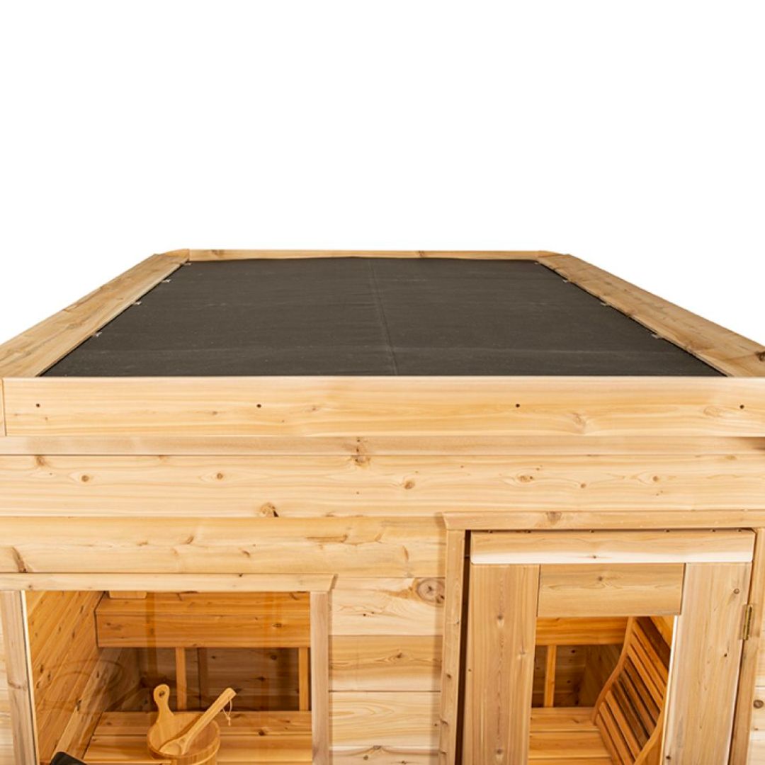 Dundalk CT Luna 4 Person Barrel Sauna - Saunas King
