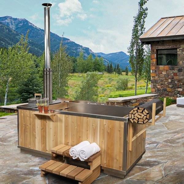 Dundalk The Starlight Wood Burning Hot Tub - Saunas King