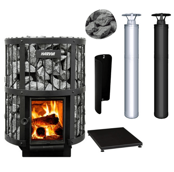 Harvia Legend 240 GreenFlame Sauna Stove Package - Saunas King