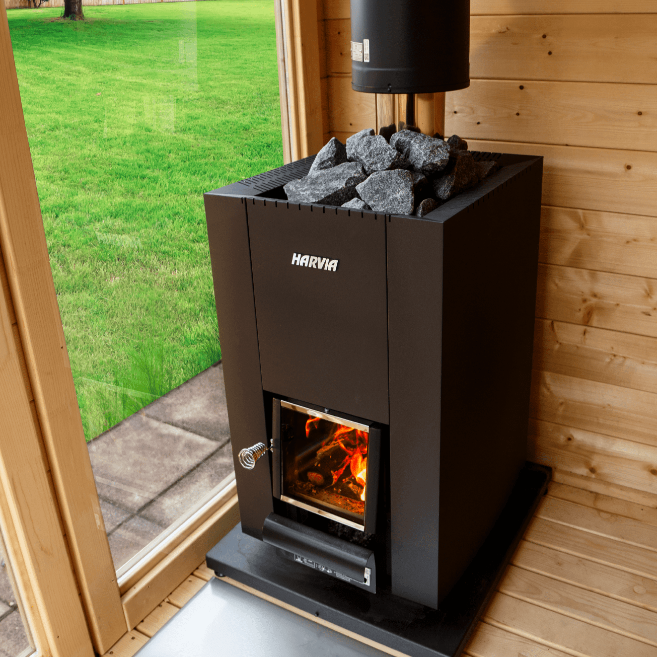 Harvia Linear 28 WK280C Wood - Burning Sauna Stove - Saunas King