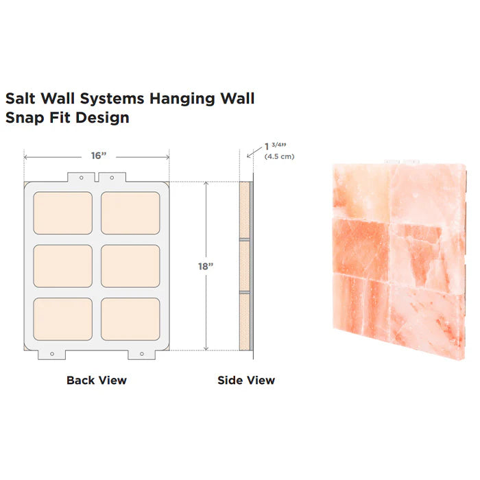 Himalayan Salt Wall Panels - Pink Himalayan - LED's