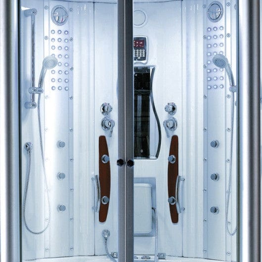 Mesa WS-608A 2 Person Corner Steam Shower with Jetted Tub