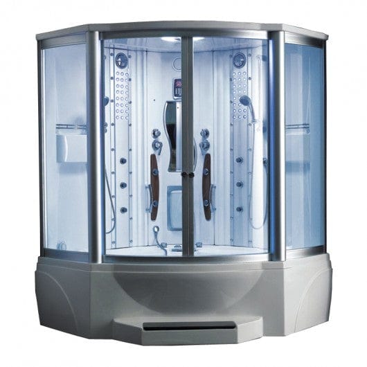 Mesa WS-608A 2 Person Corner Steam Shower with Jetted Tub