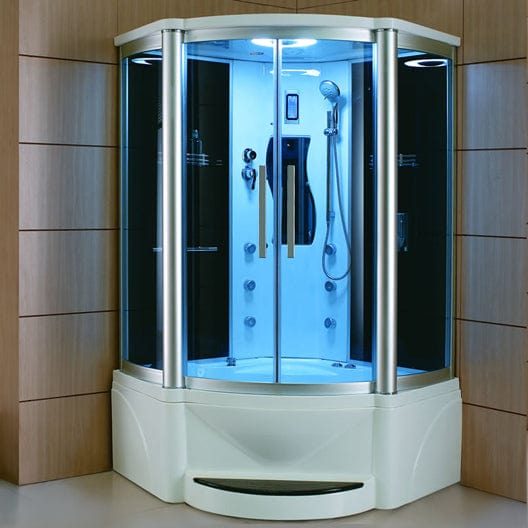 Mesa WS-609P 1 Person Corner Steam Shower with Jetted Tub