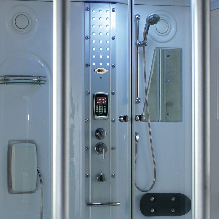 Mesa WS-807A 2 Person Walk-In Steam Shower with Jetted Tub