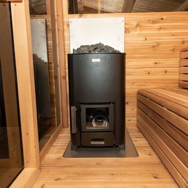 Narvi NC Black Wood Burning Heater - Saunas King