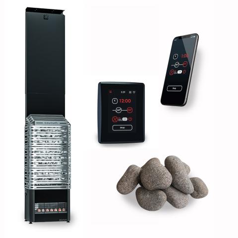 Saunum AIR 10 SSB WiFi Sauna Heater Package - Saunas King