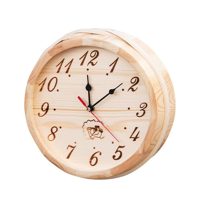 Wooden Sauna Clock